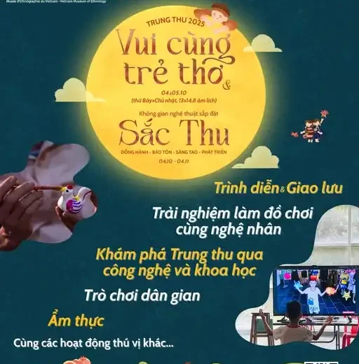 Nhiều trải nghiệm Tết Trung thu 2025 tại Bảo tàng Dân tộc học Việt Nam