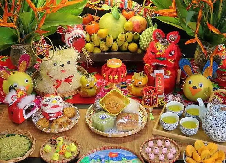 Cách bày mâm ngũ quả Trung thu ở 3 miền Bắc, Trung, Nam